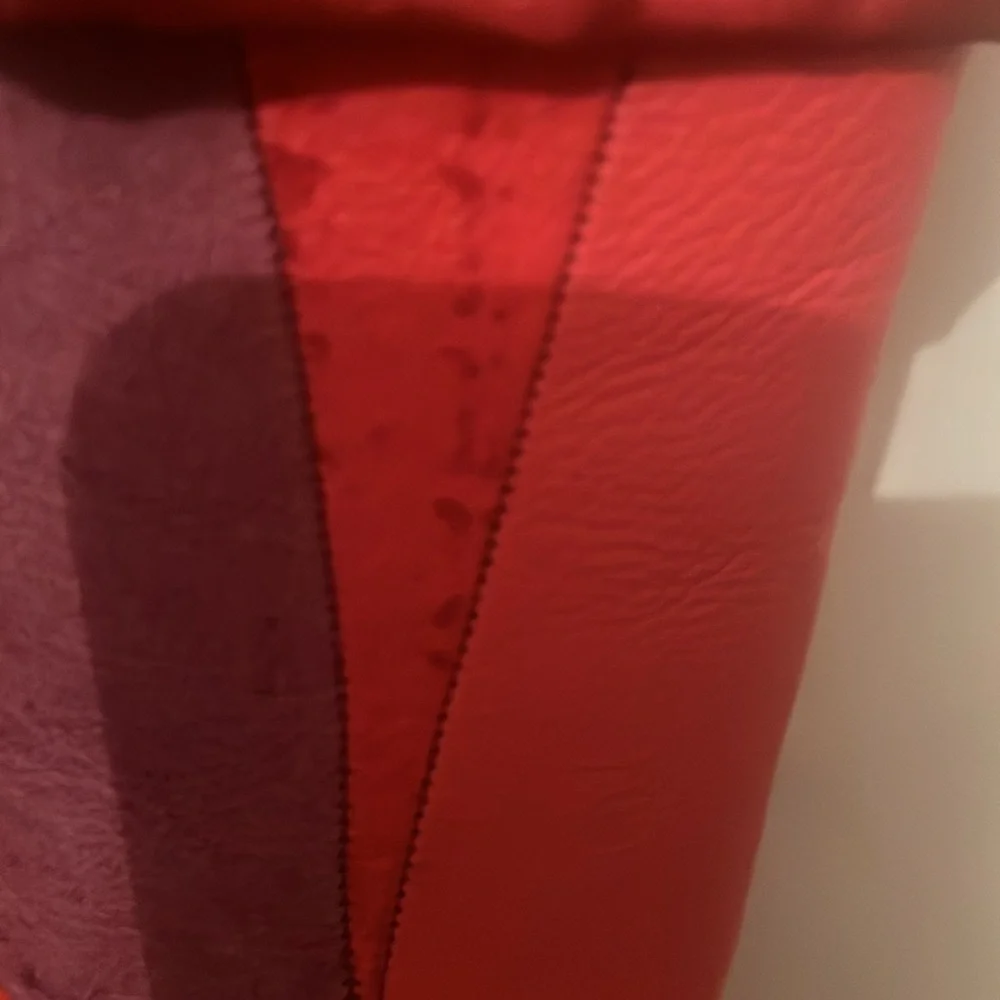 Vintage Wilsons Pelle Studio leather suede patchwork pants size 4 - Picture 6 of 16